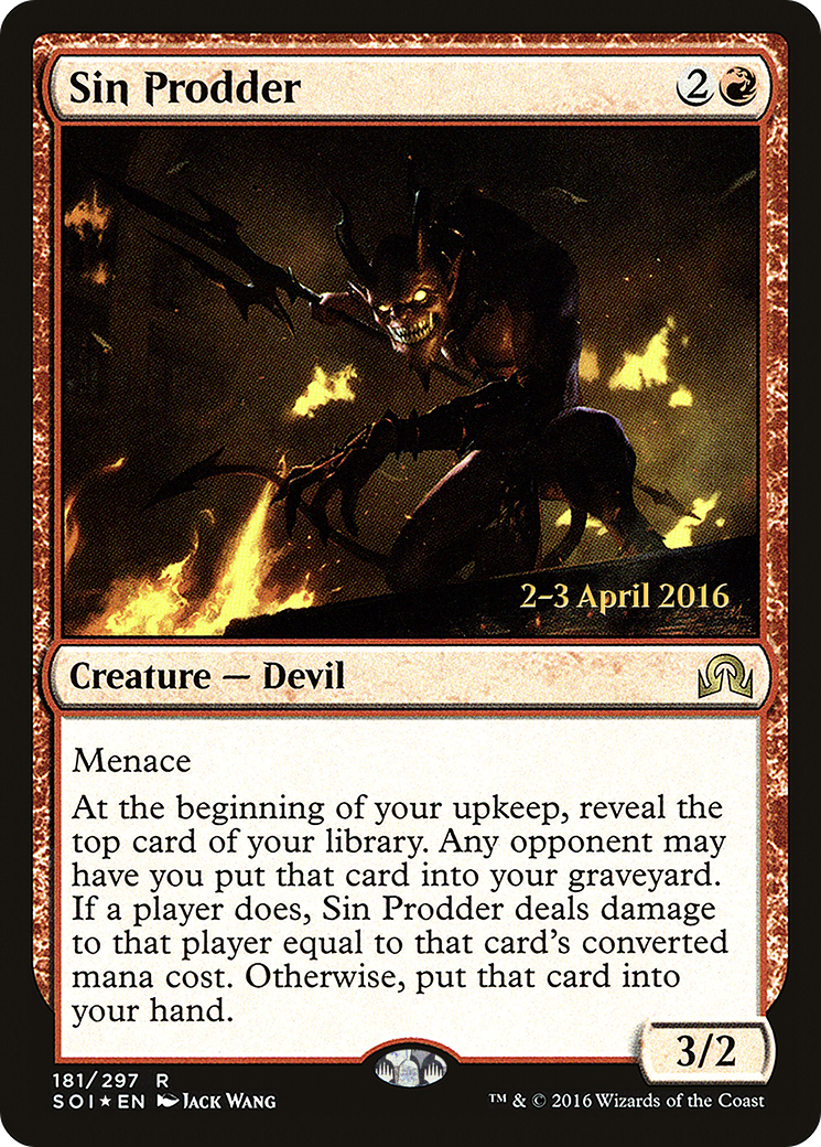 Sin Prodder [Shadows over Innistrad Prerelease Promos]-1