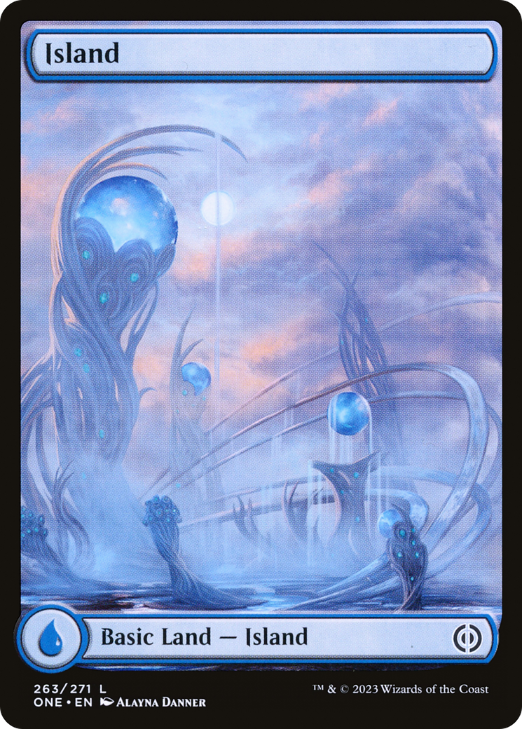 Island (263) (Full-Art) [Phyrexia: All Will Be One]-1