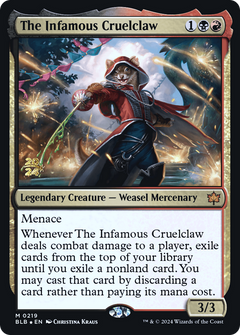 The Infamous Cruelclaw [Bloomburrow Prerelease Promos]-1