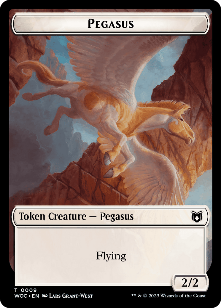 Pegasus (TWOC-009) - Wilds of Eldraine Commander Tokens Foil-1
