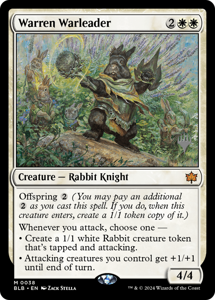 Warren Warleader (PPBLB-038) - Bloomburrow Promos Foil-1