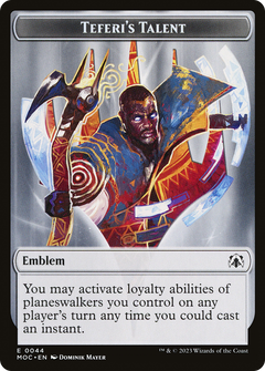 Elemental (02) // Teferi's Talent Emblem Double-Sided Token [March of the Machine Commander Tokens]-2