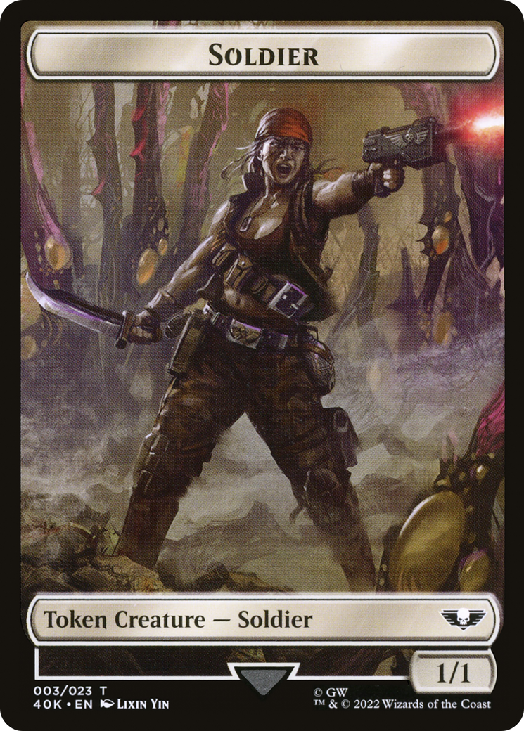 Soldier (T40K-003) - Warhammer 40,000 Tokens-1
