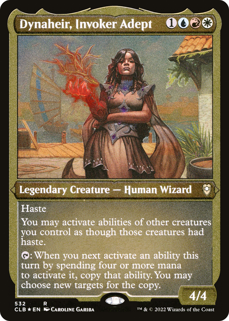 Dynaheir, Invoker Adept (Foil Etched) (CLB-532) - Commander Legends: Battle for Baldur's Gate Foil-1