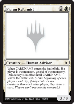 Fioran Reformist (UNK-RW03B) - Unknown Event-1