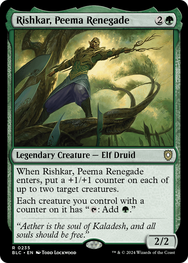 Rishkar, Peema Renegade [Bloomburrow Commander]-1