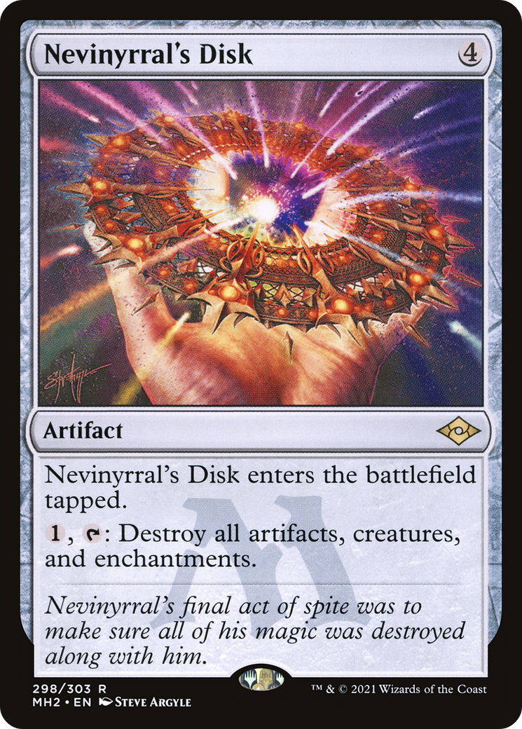 Nevinyrral's Disk (MH2-298) - Modern Horizons 2 Etched Foil-1