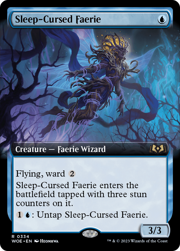 Sleep-Cursed Faerie (Extended Art) [Wilds of Eldraine]-1