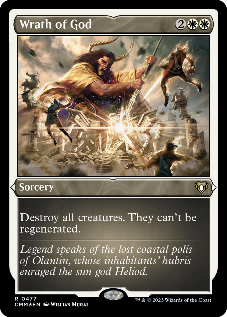Wrath of God (CMM-477) - Commander Masters Etched Foil-1