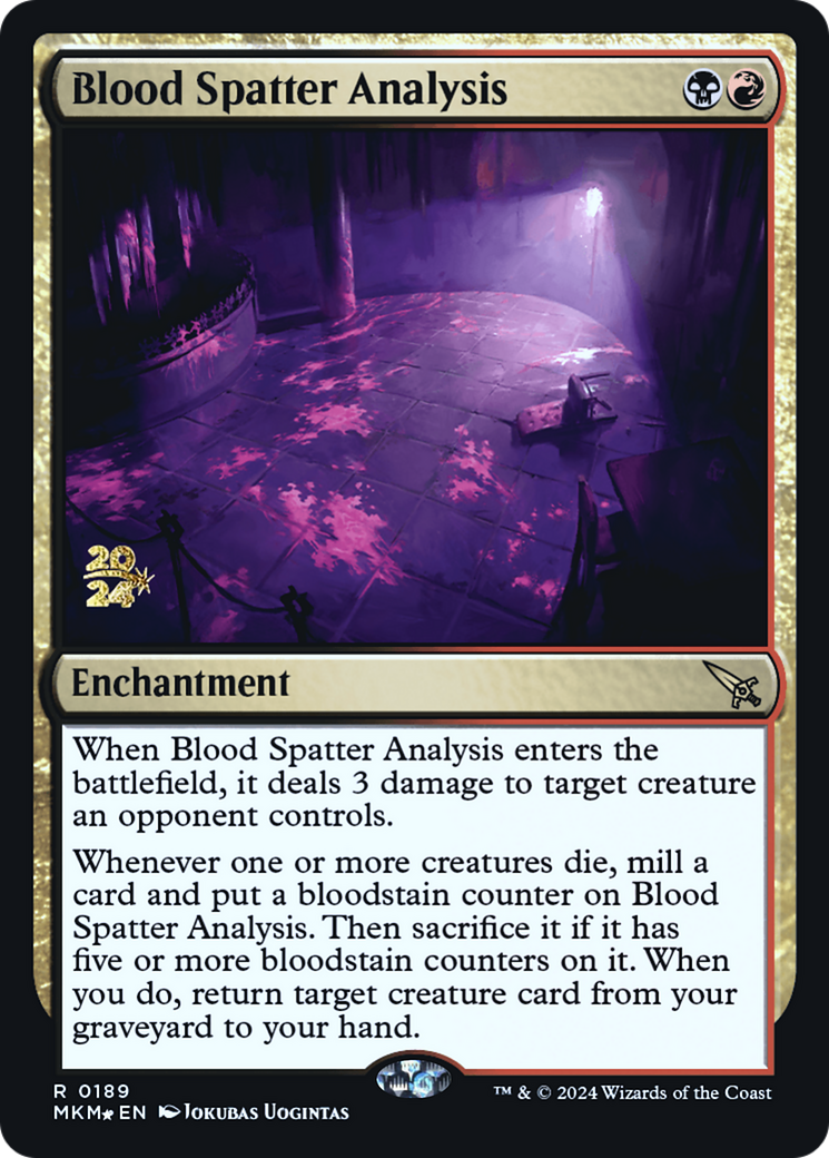 Blood Spatter Analysis [Murders at Karlov Manor Prerelease Promos]-1