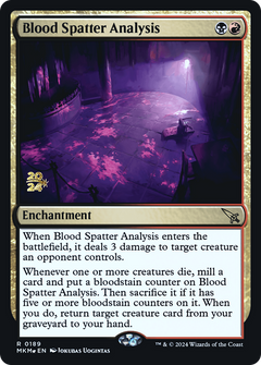 Blood Spatter Analysis [Murders at Karlov Manor Prerelease Promos]-1