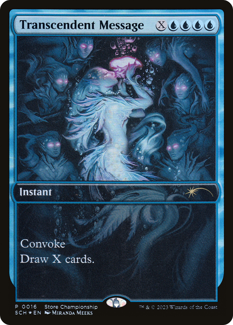 Transcendent Message (GAME-016) - Store Championships Foil-1