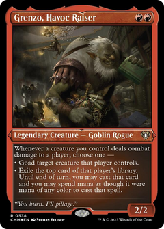 Grenzo, Havoc Raiser (Foil Etched) [Commander Masters]-1