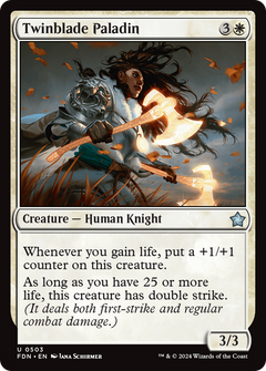 Twinblade Paladin (FDN-503) - Foundations-1