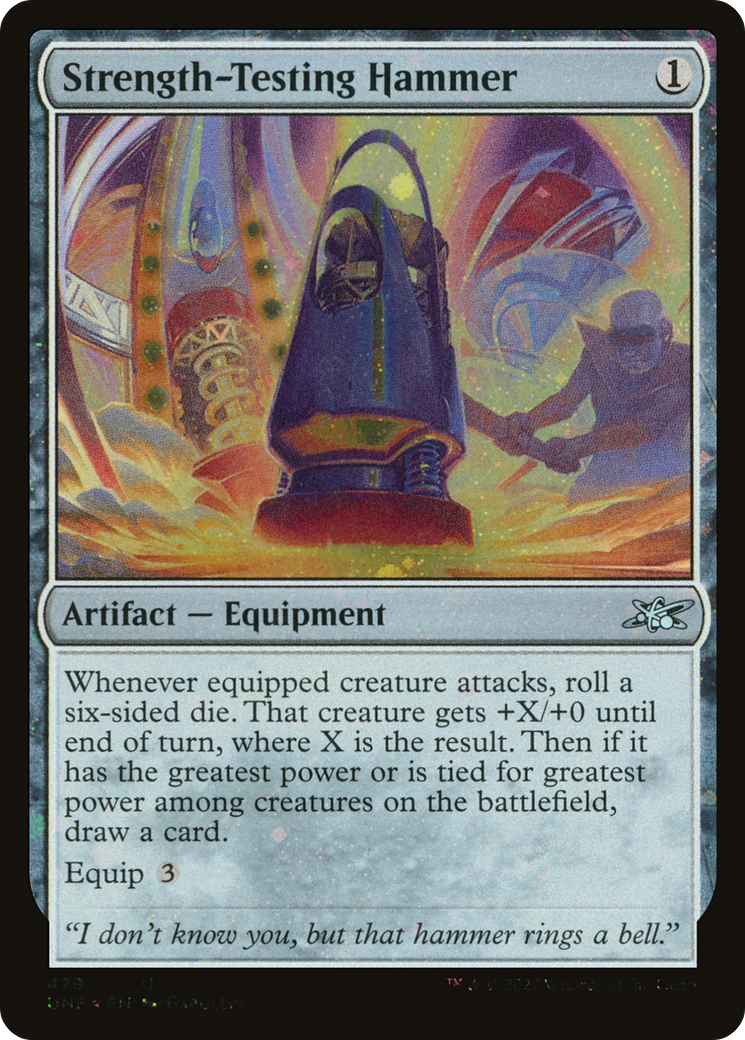 Strength-Testing Hammer (Galaxy Foil) [Unfinity]-1