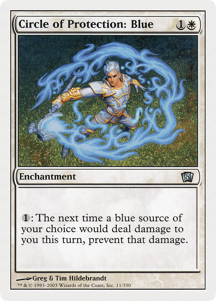 Circle of Protection: Blue (8ED-011) - 8th Edition-1