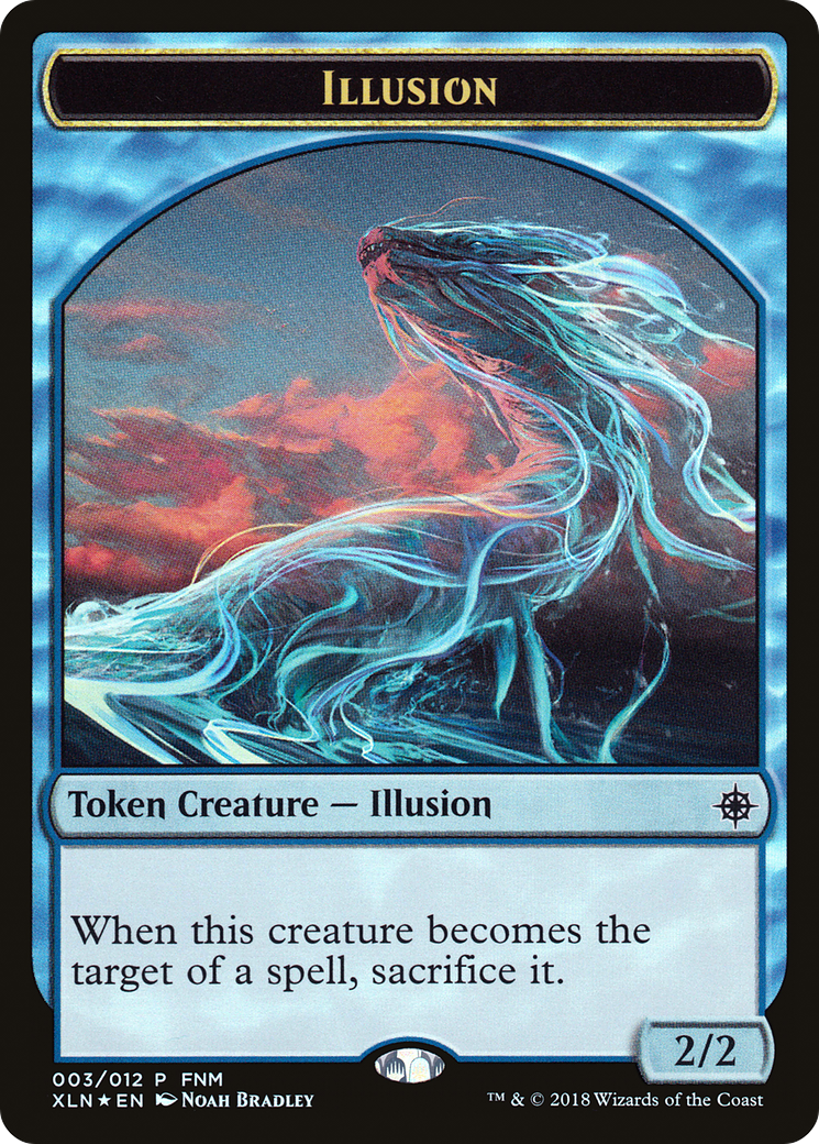 Illusion // Saproling Double-Sided Token [Friday Night Magic 2018]-3