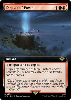 Display of Power (Extended Art) (Surge Foil) [The Lord of the Rings: Tales of Middle-Earth]-1