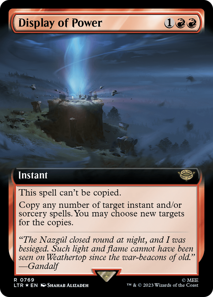 Display of Power (Extended Art) (Surge Foil) [The Lord of the Rings: Tales of Middle-Earth]-1