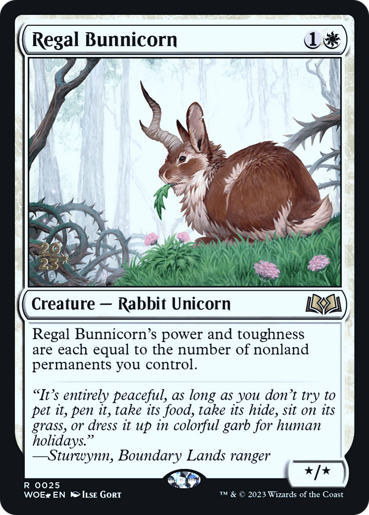 Regal Bunnicorn [Wilds of Eldraine Prerelease Promos]-1