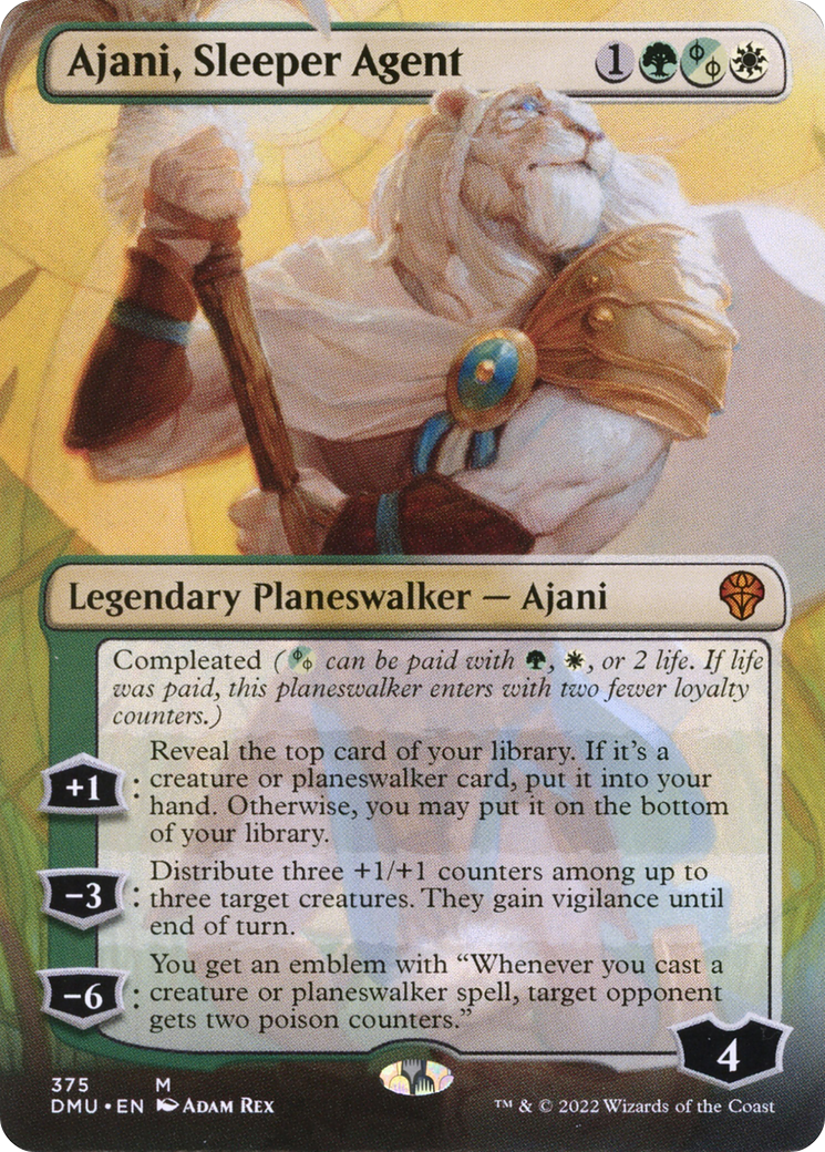 Ajani, Sleeper Agent (Borderless) (375) [Dominaria United]-1