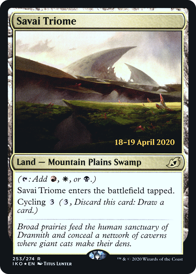 Savai Triome [Ikoria: Lair of Behemoths Prerelease Promos]-1