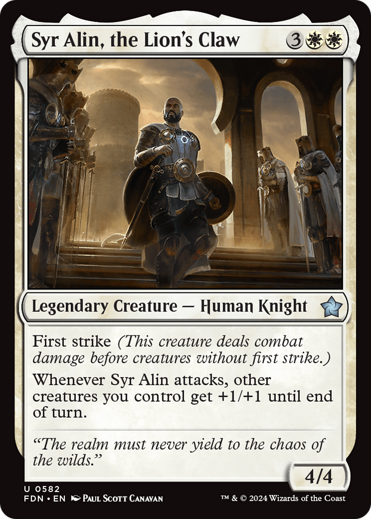 Syr Alin, the Lion's Claw [Foundations]-1