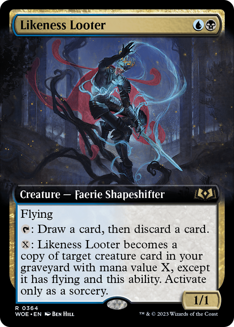 Likeness Looter (Extended Art) [Wilds of Eldraine]-1