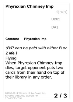 Phyrexian Chimney Imp (UNK-UB05) - Unknown Event-1