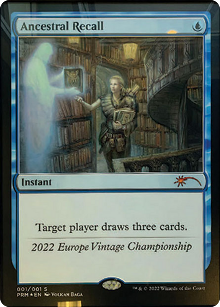 Ancestral Recall (OVNT-2022C) - Vintage Championship-1