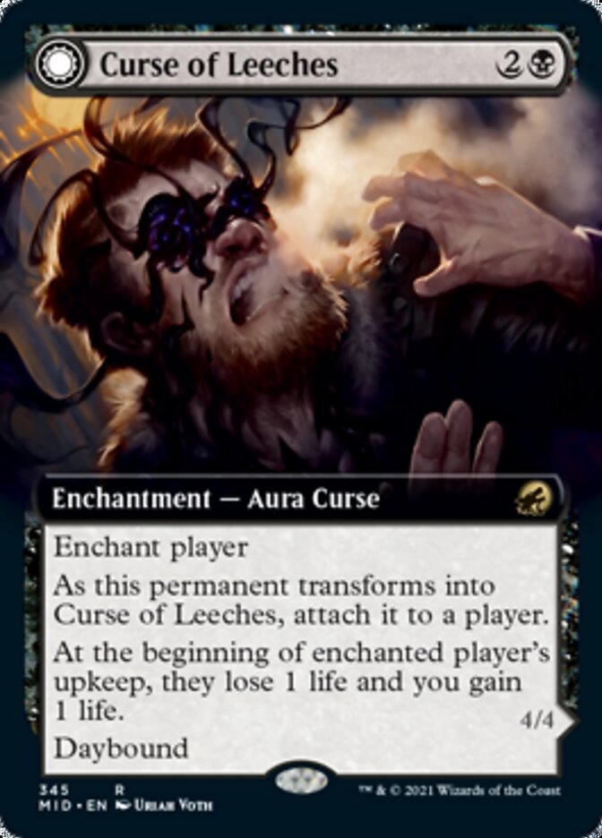 Curse of Leeches // Leeching Lurker (Extended Art) [Innistrad: Midnight Hunt]-1