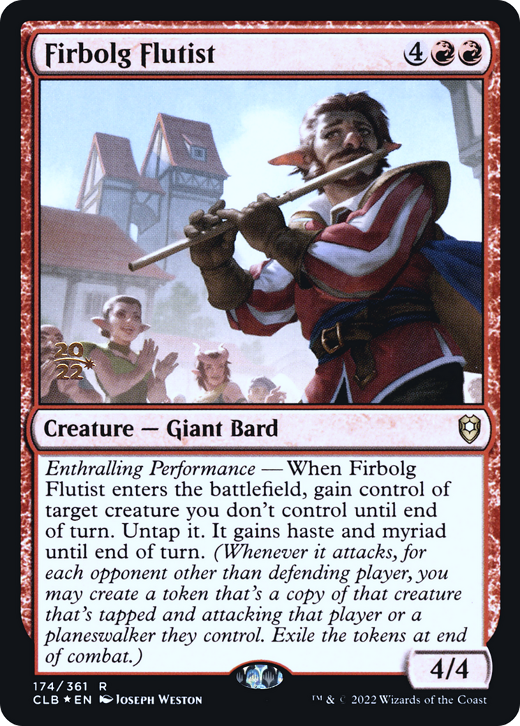 Firbolg Flutist [Commander Legends: Battle for Baldur's Gate Prerelease Promos]-1