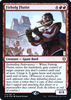Firbolg Flutist [Commander Legends: Battle for Baldur's Gate Prerelease Promos]-1