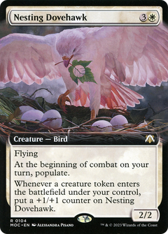 Nesting Dovehawk (Extended Art) [March of the Machine Commander]-1