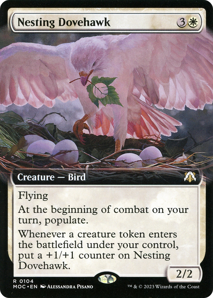 Nesting Dovehawk (Extended Art) [March of the Machine Commander]-1