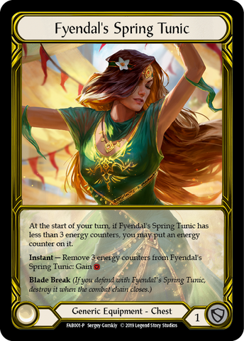 Fyendal's Spring Tunic [FAB001-P] (Promo)  1st Edition Cold Foil - Golden