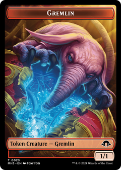 Gremlin // Energy Reserve Double-Sided Token [Modern Horizons 3 Tokens]-1