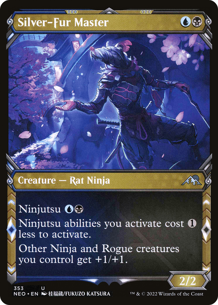 Silver-Fur Master (Showcase Ninja) [Kamigawa: Neon Dynasty]-1