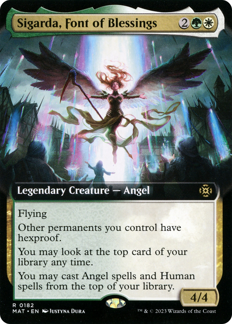 Sigarda, Font of Blessings (Extended Art) [March of the Machine: The Aftermath]-1
