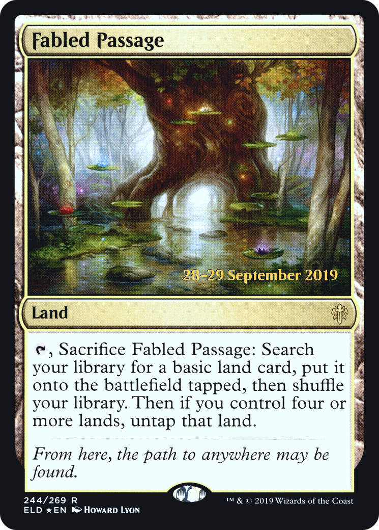 Fabled Passage [Throne of Eldraine Prerelease Promos]-1