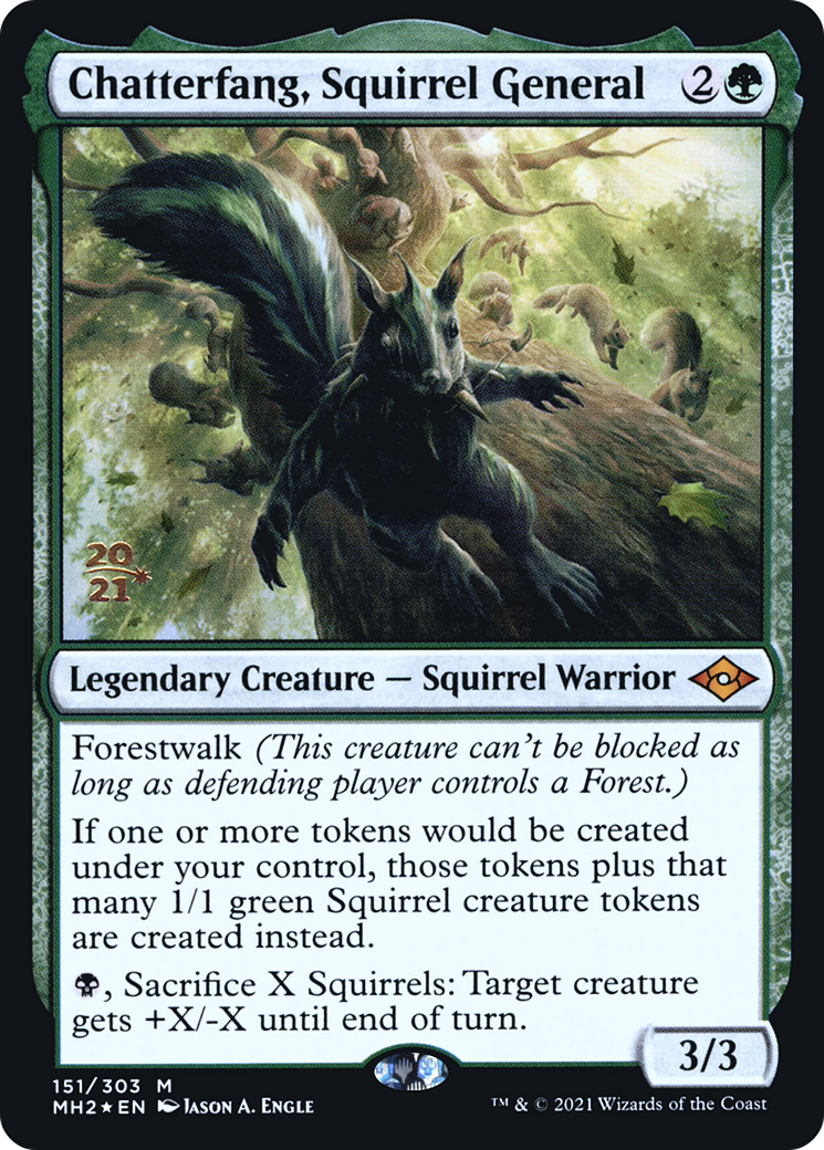 Chatterfang, Squirrel General [Modern Horizons 2 Prerelease Promos]-1
