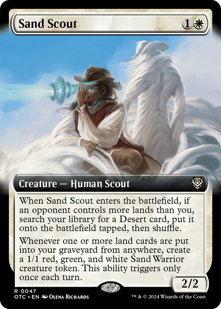 Sand Scout (Extended Art) [Outlaws of Thunder Junction Commander]-1