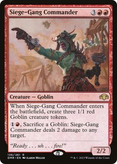 Siege-Gang Commander [Dominaria Remastered]-1