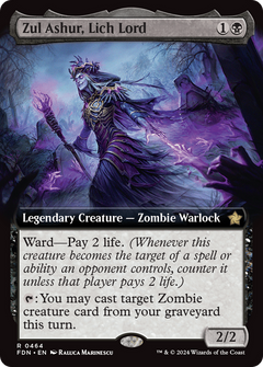 Zul Ashur, Lich Lord (Extended Art) (FDN-464) - Foundations: (Extended Art) Foil-1