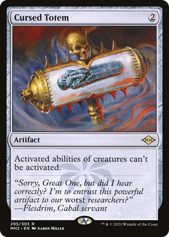 Cursed Totem (MH2-295) - Modern Horizons 2 Etched Foil-1