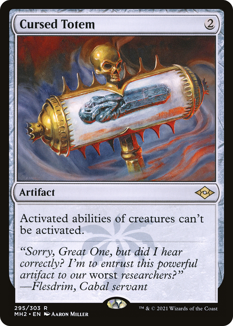 Cursed Totem (MH2-295) - Modern Horizons 2 Etched Foil-1