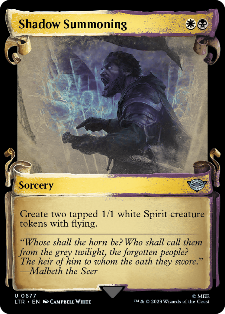 Shadow Summoning [The Lord of the Rings: Tales of Middle-Earth Showcase Scrolls]-1