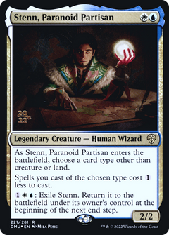 Stenn, Paranoid Partisan [Dominaria United Prerelease Promos]-1