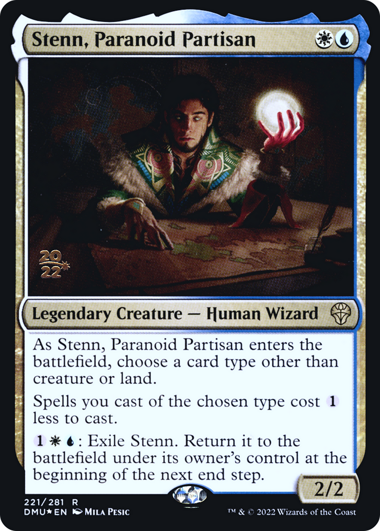 Stenn, Paranoid Partisan [Dominaria United Prerelease Promos]-1