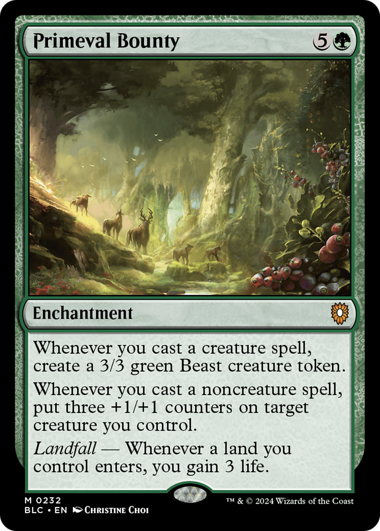 Primeval Bounty [Bloomburrow Commander]-1